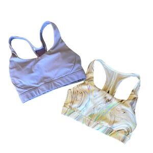 TWO ATHLETA Women’s Racerback, Padded Sports Bras (XS)